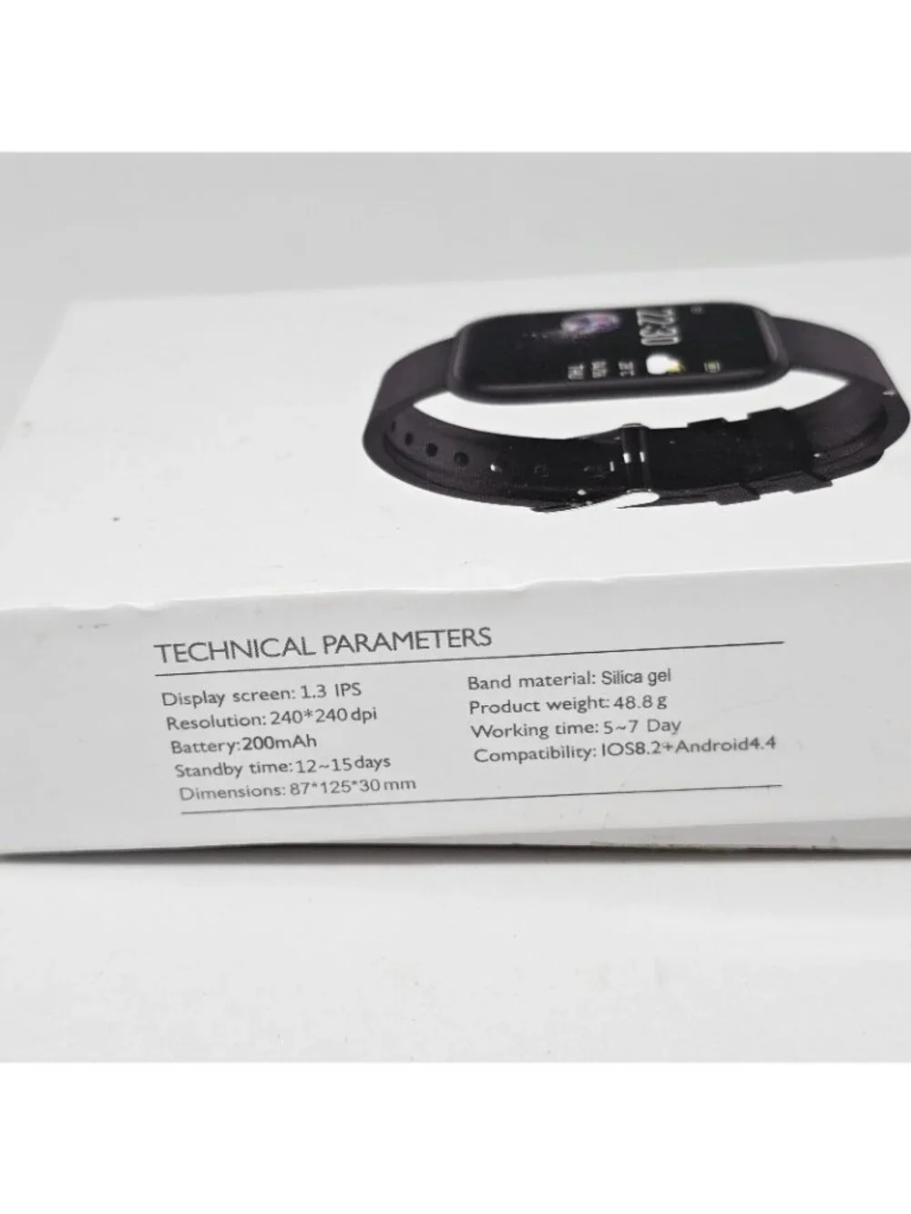 Smart Watch Men Women Waterproof Heart Rate Fitness Steps Black